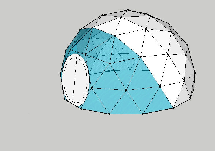 Geodesic Dome 16 feet in Diameter DS5300 . Luxury Camping and Nature Living