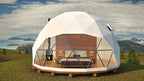 Geodesic Dome 16 feet in Diameter DS5300 . Luxury Camping and Nature Living