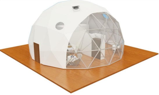 Geodesic Dome 26 ft in Diameter by Domespaces DS8300