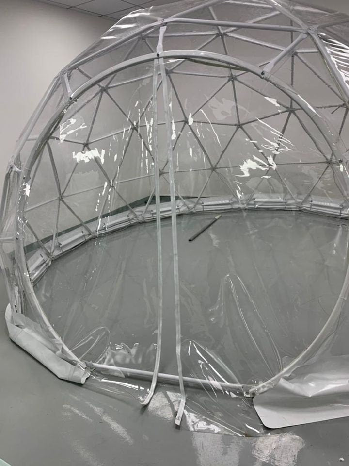 Geodesic Clear Domes 13 ft in Diameter by Domespaces CDS2400