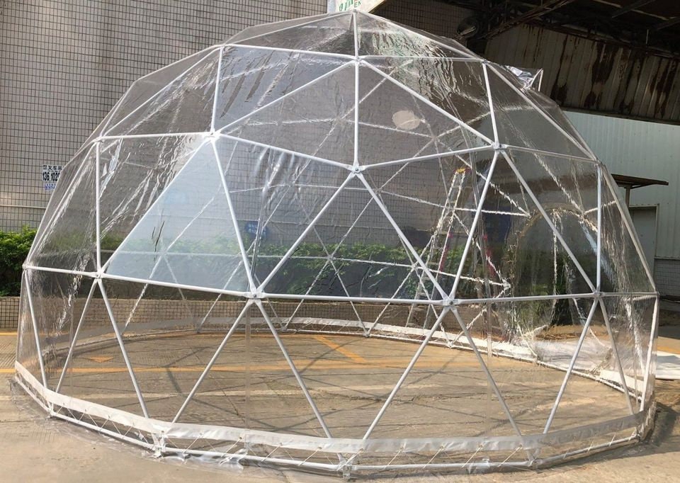 Geodesic Clear Domes 20 ft in Diameter by Domespaces CDS6300