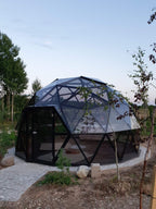 Geodesic Glass Dome 13 ft in Diameter by DomeSpaces GD0134