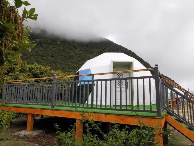 DSG PVC and Glass Luxury Glamping Dome 16 ft Diameter by Domespaces DSG5300