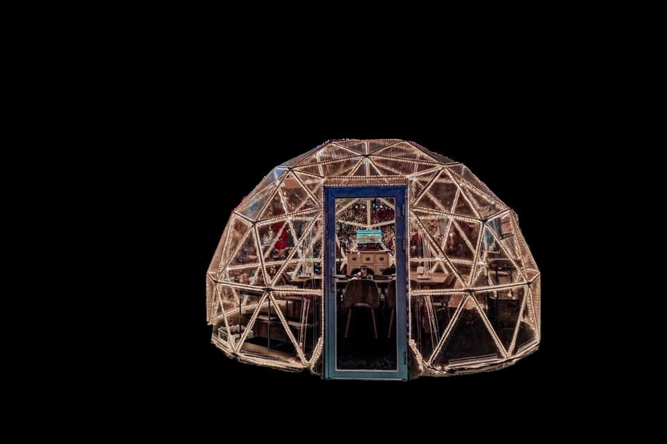 Geodesic Clear Domes 13 ft in Diameter by Domespaces CDS2400