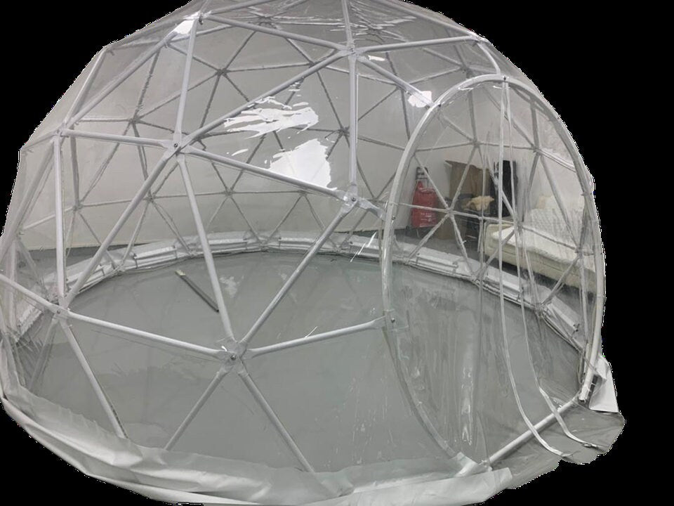 Geodesic Clear Domes 13 ft in Diameter by Domespaces CDS2400