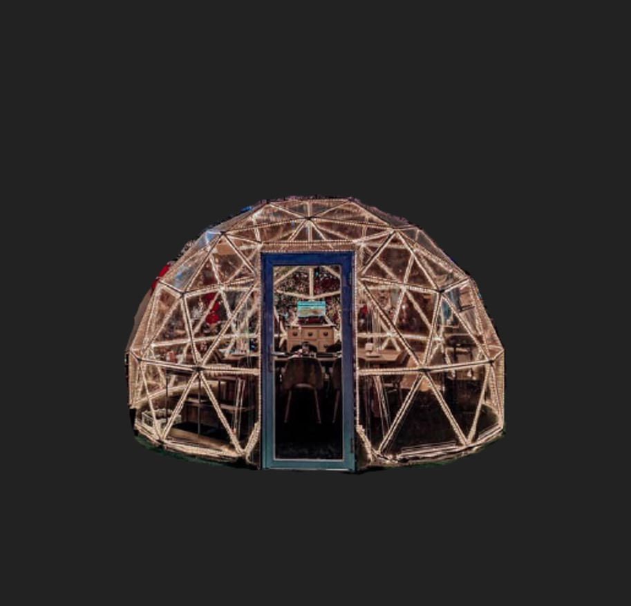 Geodesic Clear Dome 16 ft in Diameter by Domespaces CDS5300