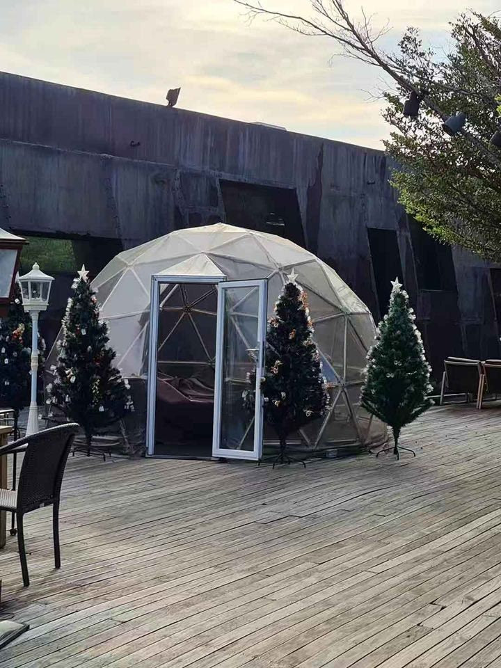 Geodesic Clear Dome 16 ft in Diameter by Domespaces CDS5300