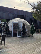 Geodesic Clear Domes 20 ft in Diameter by Domespaces CDS6300